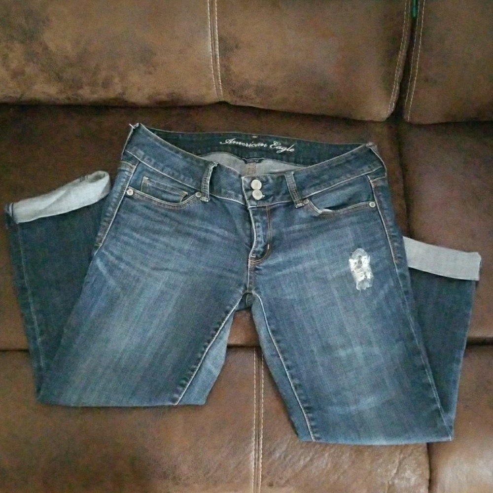 American Eagle Blue jean Capri pants